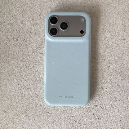 Apple Iphone Simple Solid Color Leather Texture Case (Exclusive)