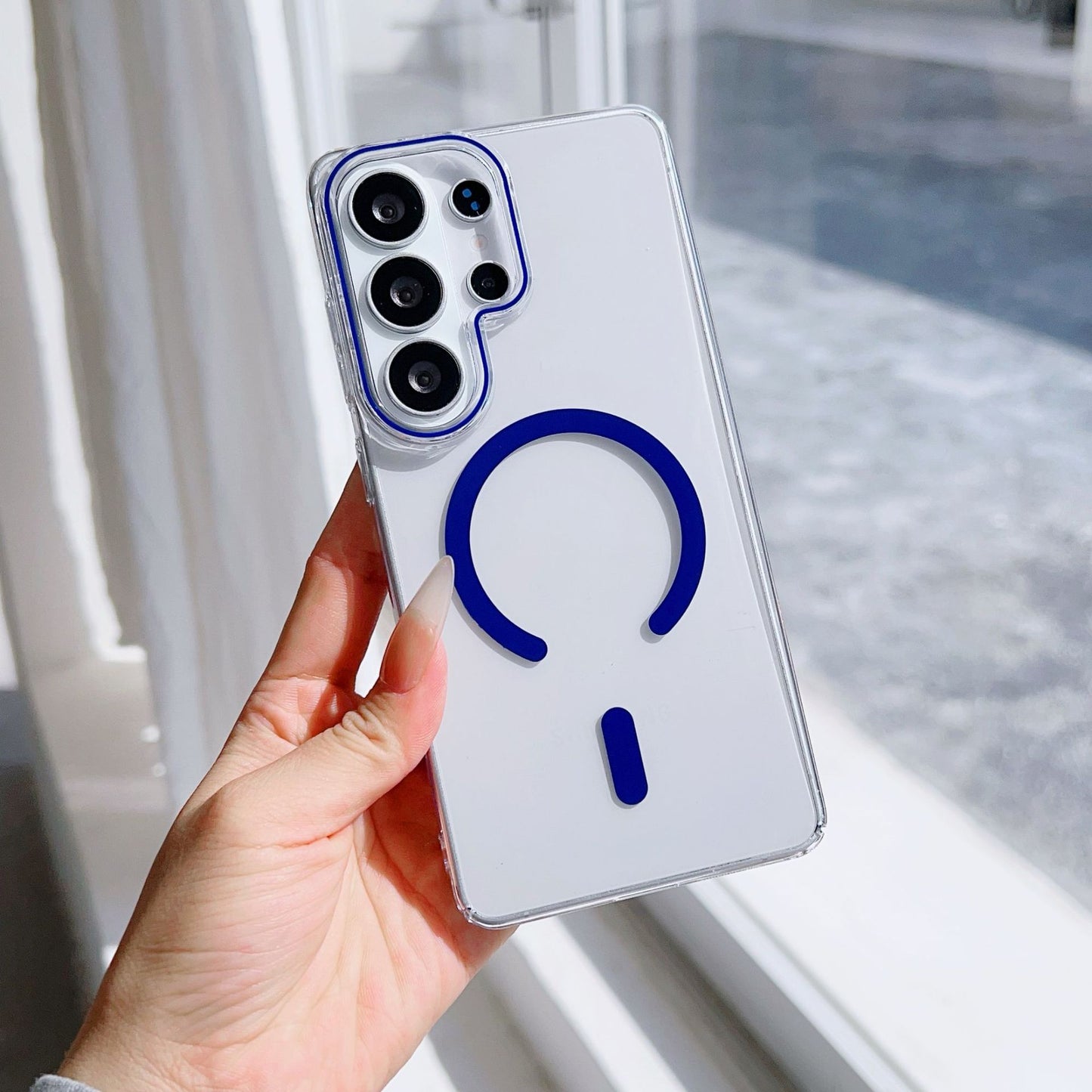Samsung Ultra series Ice-Transparent Magnetic Suction Case (Exclusive)