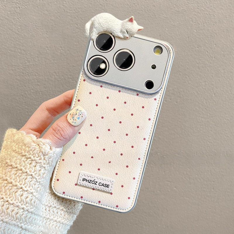 Apple Iphone Air Cushion Stereo Cat Suitable Cover ( Exclusive )