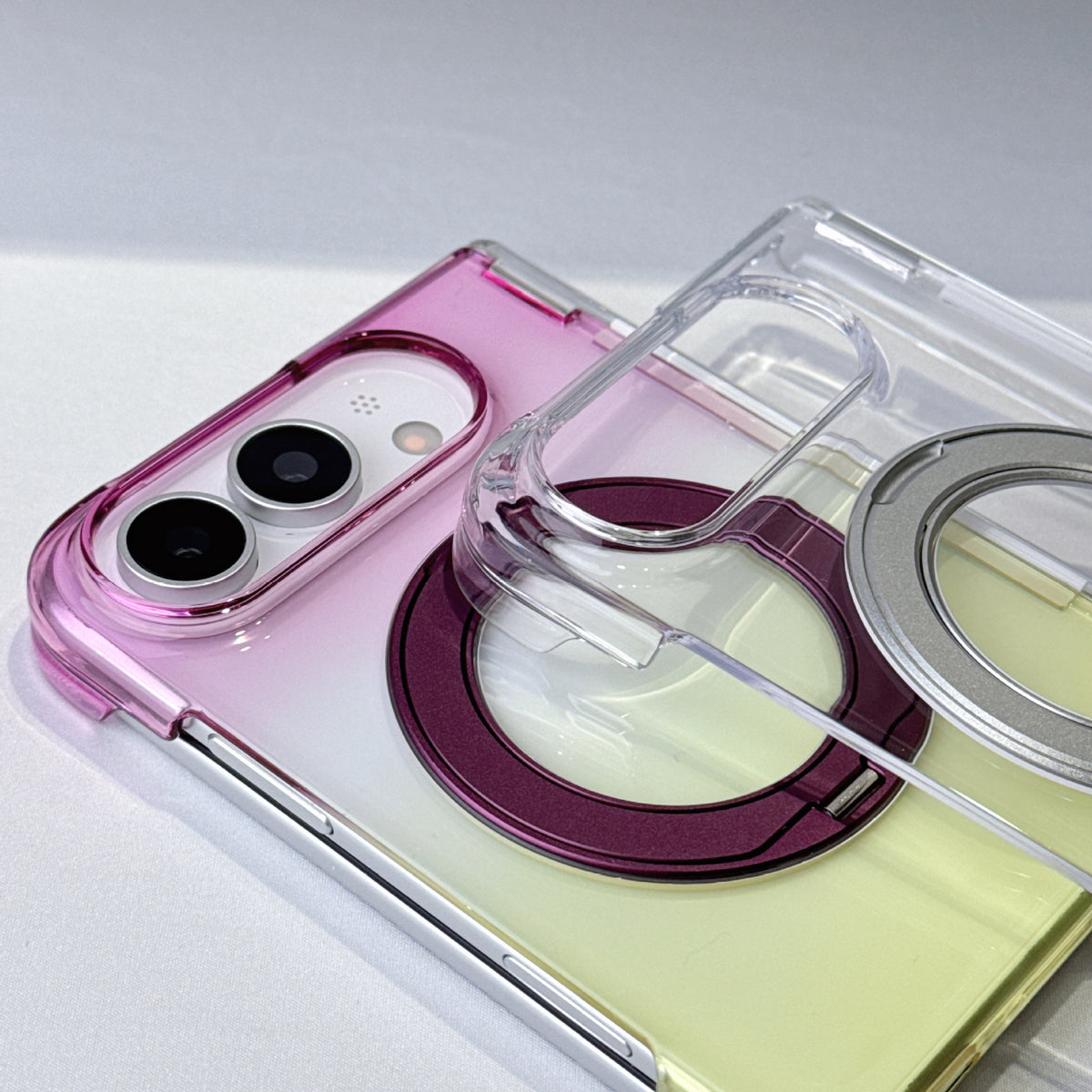Apple iPhone Ultra fold phone case, gradient magnetic stand case (Exclusive)