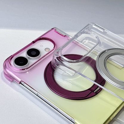 Apple iPhone Ultra fold phone case, gradient magnetic stand case (Exclusive)