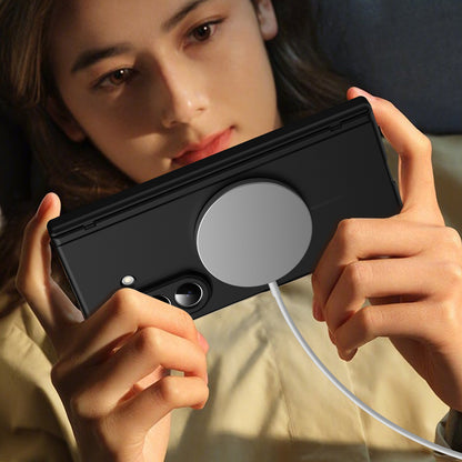 Samsung Z Fold series foldable with a skin-feel, thin magnetic closure and full coverage, including a central axis protective case (Exclusive)
