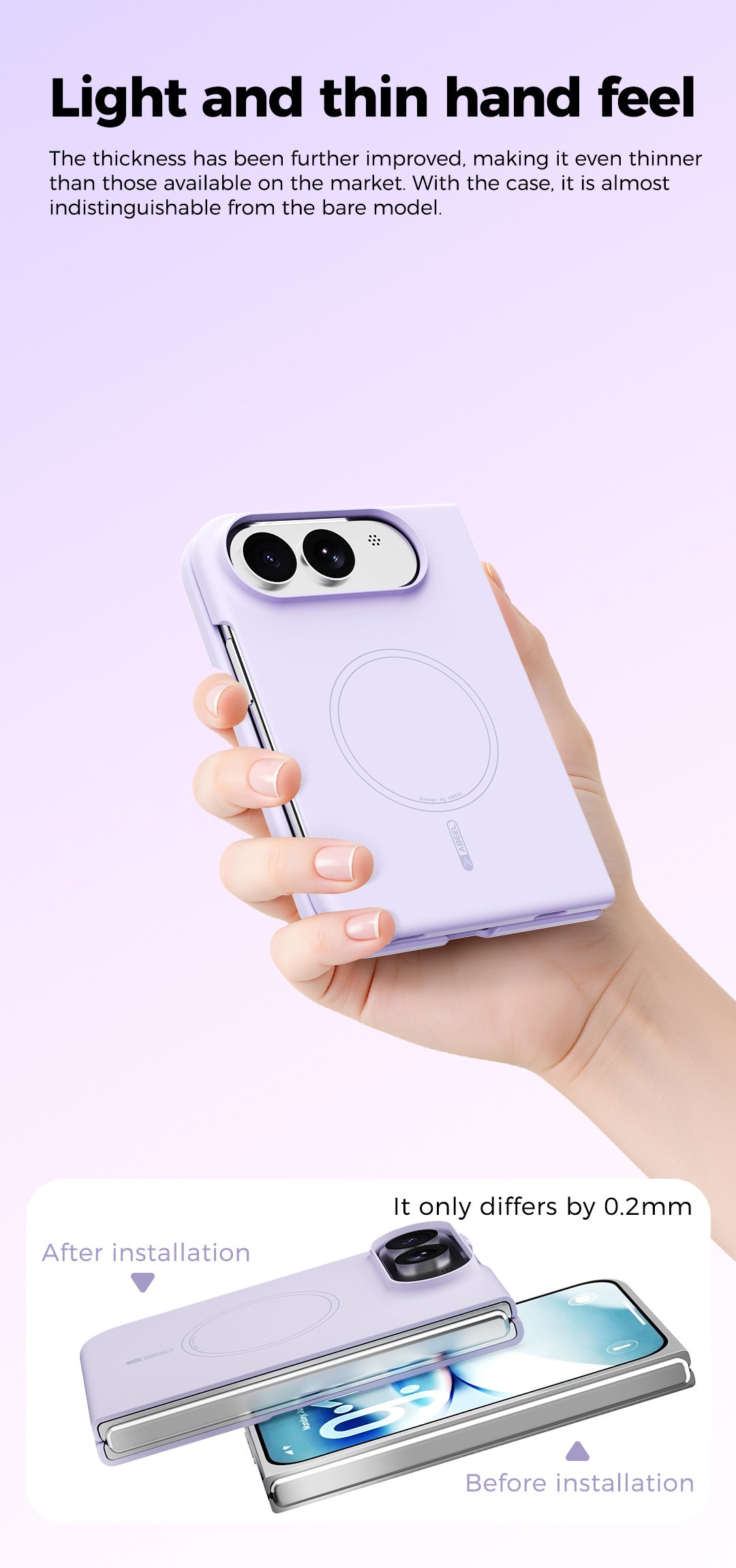 Apple iPhone Ultra FoldMagnetic soft-touch PC hard case (Exclusive)