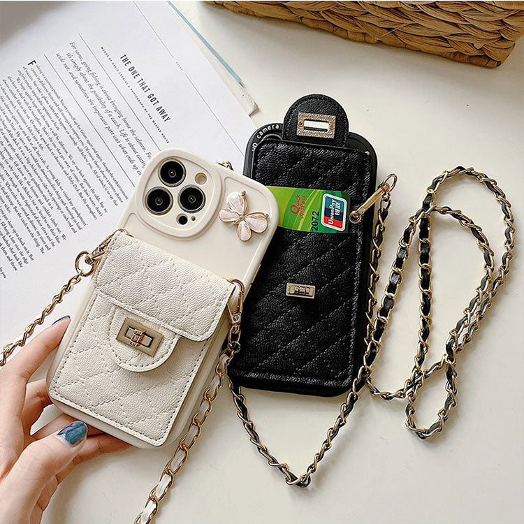 Apple Iphone Chanel Style Butterfly Card Holder Case (Exclusive)