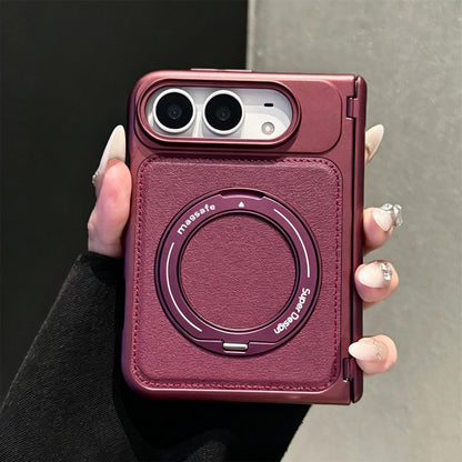 Apple iPhone Duo Business-style leather dual-axis design for drop protection Case (Exclusive)