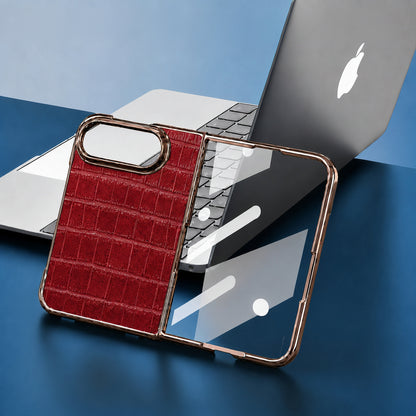 Apple Iphone Ultra Fold series Crocodile Pattern Foldable Phone Case (Exclusive)