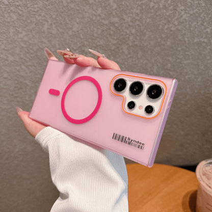 Samsung Ultra Series Soft Yarn Magnetic Absorption Suitable Semi- Trans Case