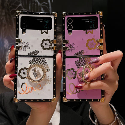 Samsung Flip Luxury Perfume Bottle Stand Foldable Anti-Drop Goddess Case (Exclusive)