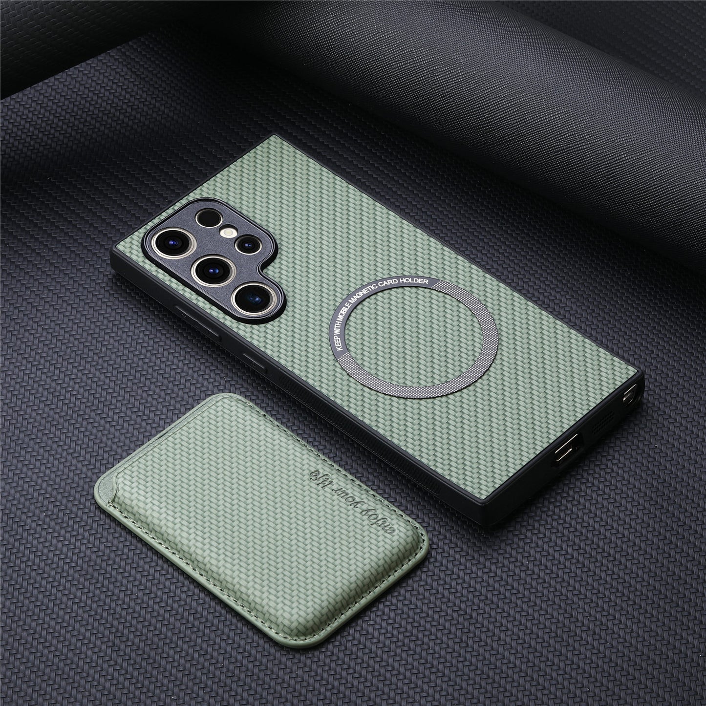 Samsung Galaxy Ultra Series Phone Case with Magnetic 2 in 1 Card Holder Leather Case  (Exclusive)