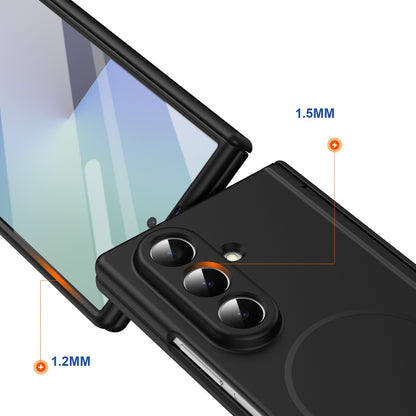 Samsung Z Fold series foldable with a skin-feel, thin magnetic closure and full coverage, including a central axis protective case (Exclusive)
