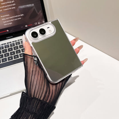 Apple Iphone Ultra IMD shell glacier texture mirror, foldable screen Case (Exclusive)