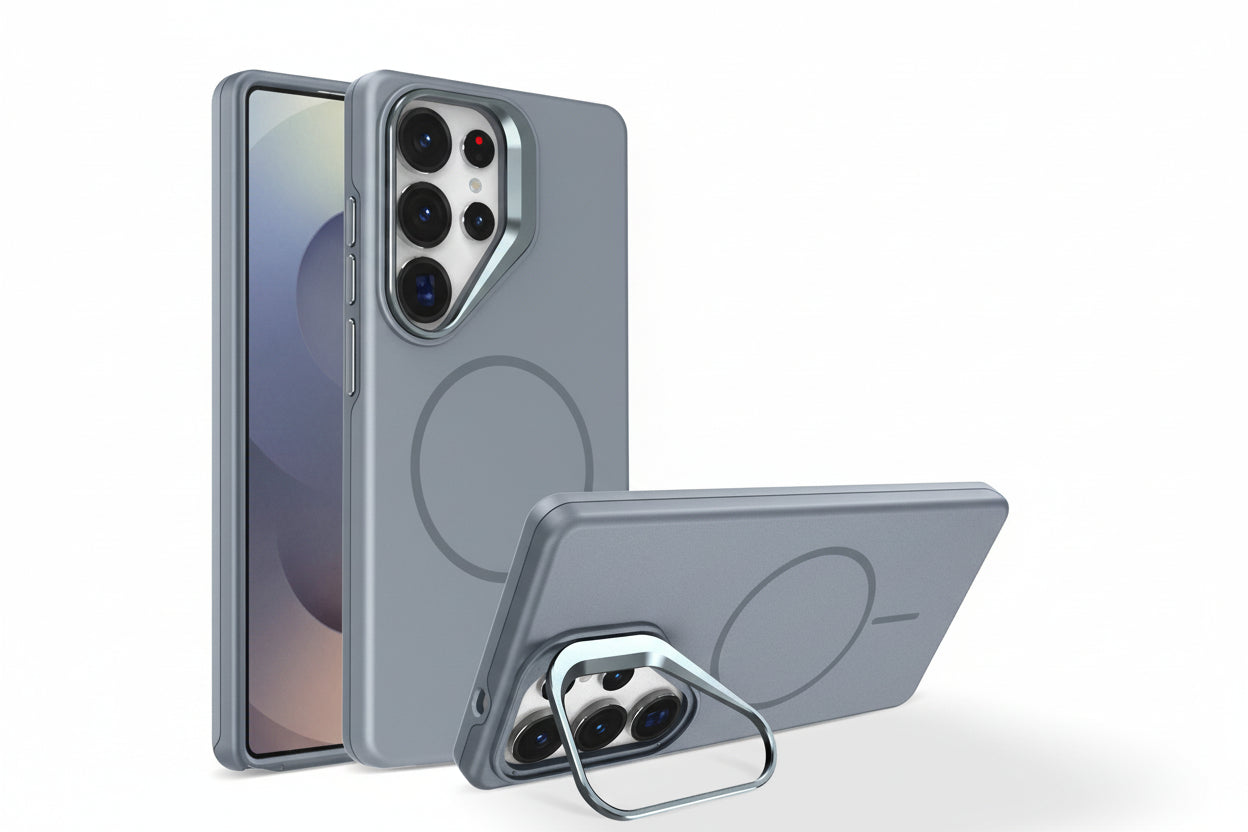 Samsung Ultra Series Pinchuang Solid Color Magnetic Lens Holder Anti-Fall Protective Cover  (Exclusive)