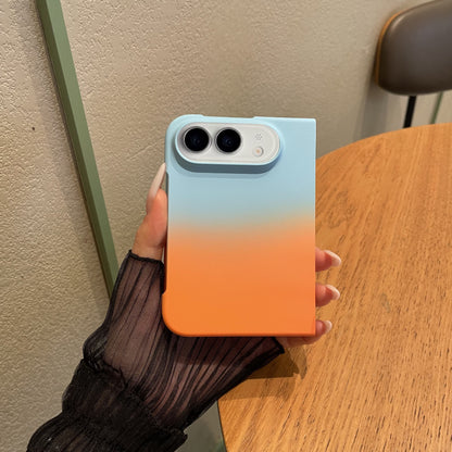 Apple Iphone Ultra fold series skin-textured gradient dual-color design case (Exclusive)