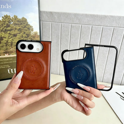 Apple iPhone Ultra foldable leather texture screen phone case (Exclusive)