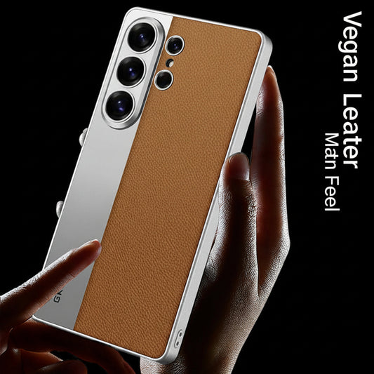 Samsung Electroplated Phone Case with Skin Texture Case (Exclusive)
