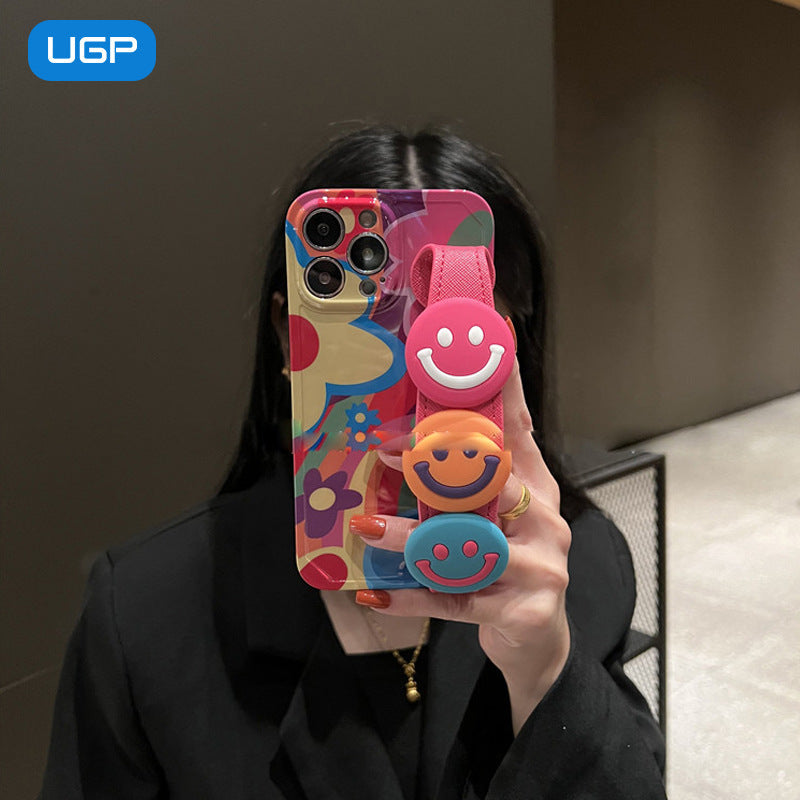 Apple Iphone Wristband Smiley Face Case (Exclsuive)