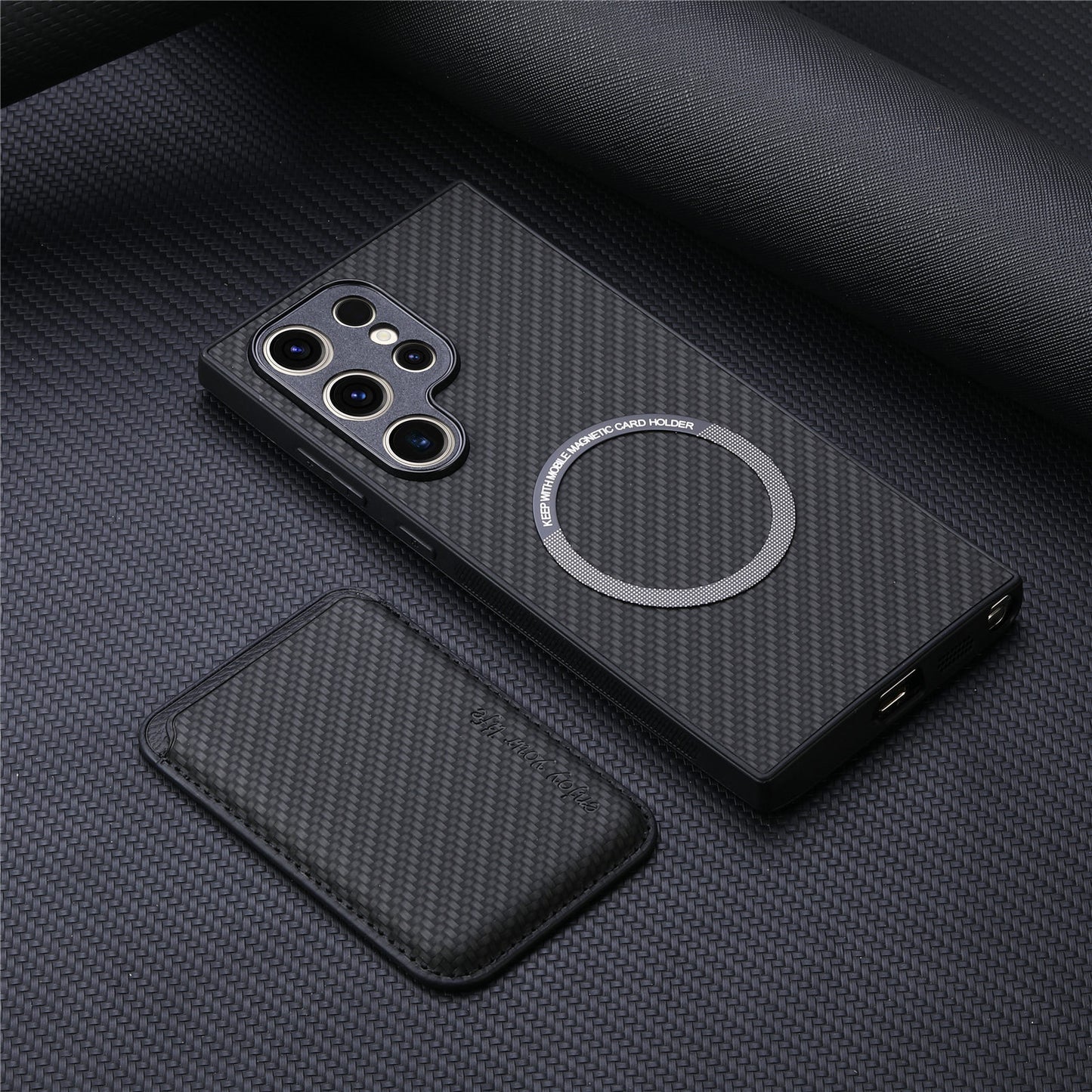 Samsung Galaxy Ultra Series Phone Case with Magnetic 2 in 1 Card Holder Leather Case  (Exclusive)