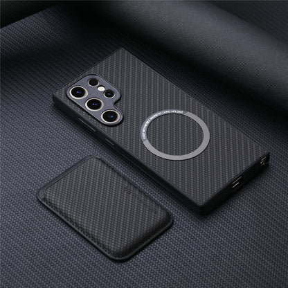 Samsung Galaxy Ultra Series Phone Case with Magnetic 2 in 1 Card Holder Leather Case  (Exclusive)