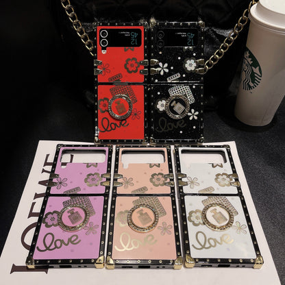 Samsung Flip Luxury Perfume Bottle Stand Foldable Anti-Drop Goddess Case (Exclusive)