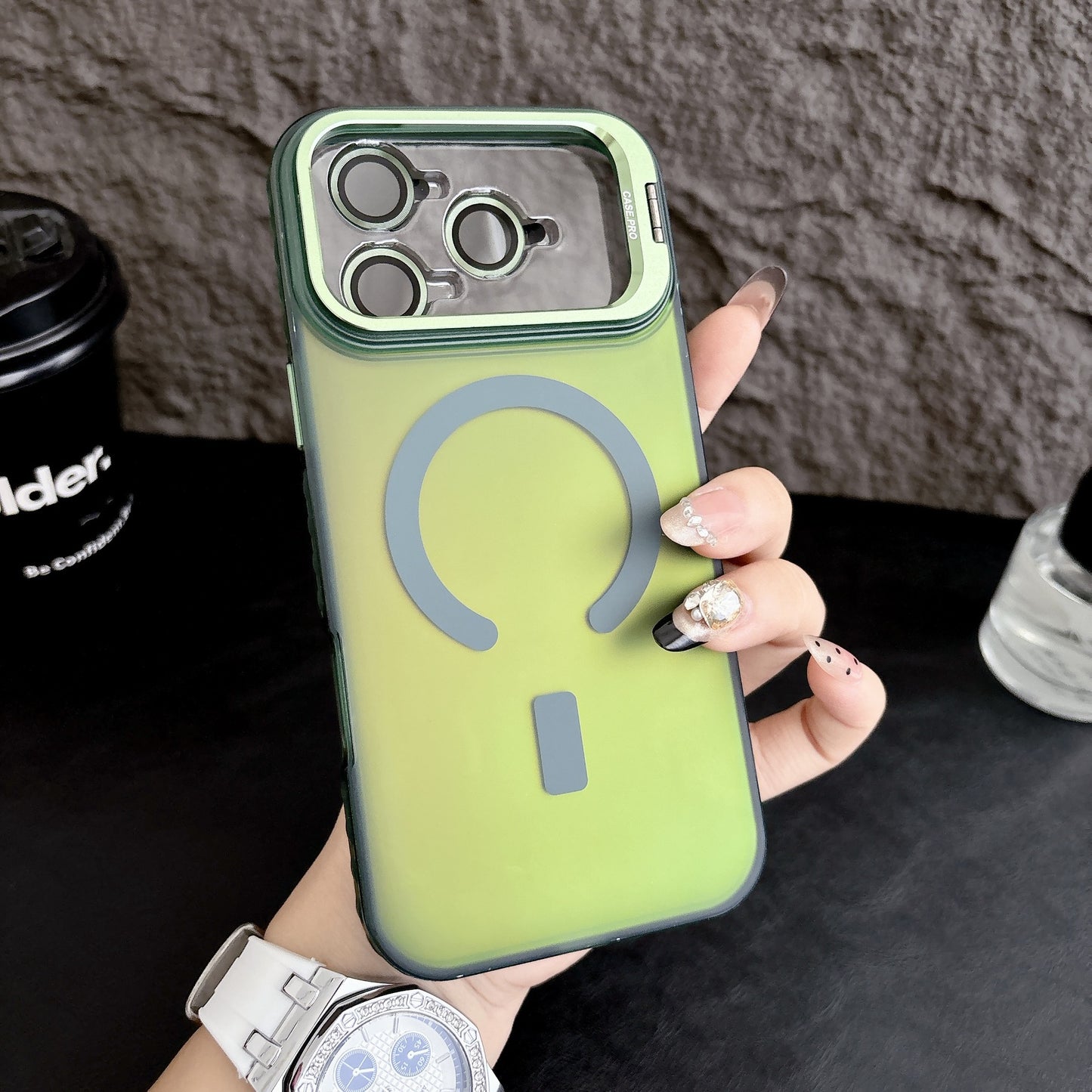 Apple Iphone series Imd Magnetic Lens Holder Anti-Fall Lens Film Case (Exclusive)