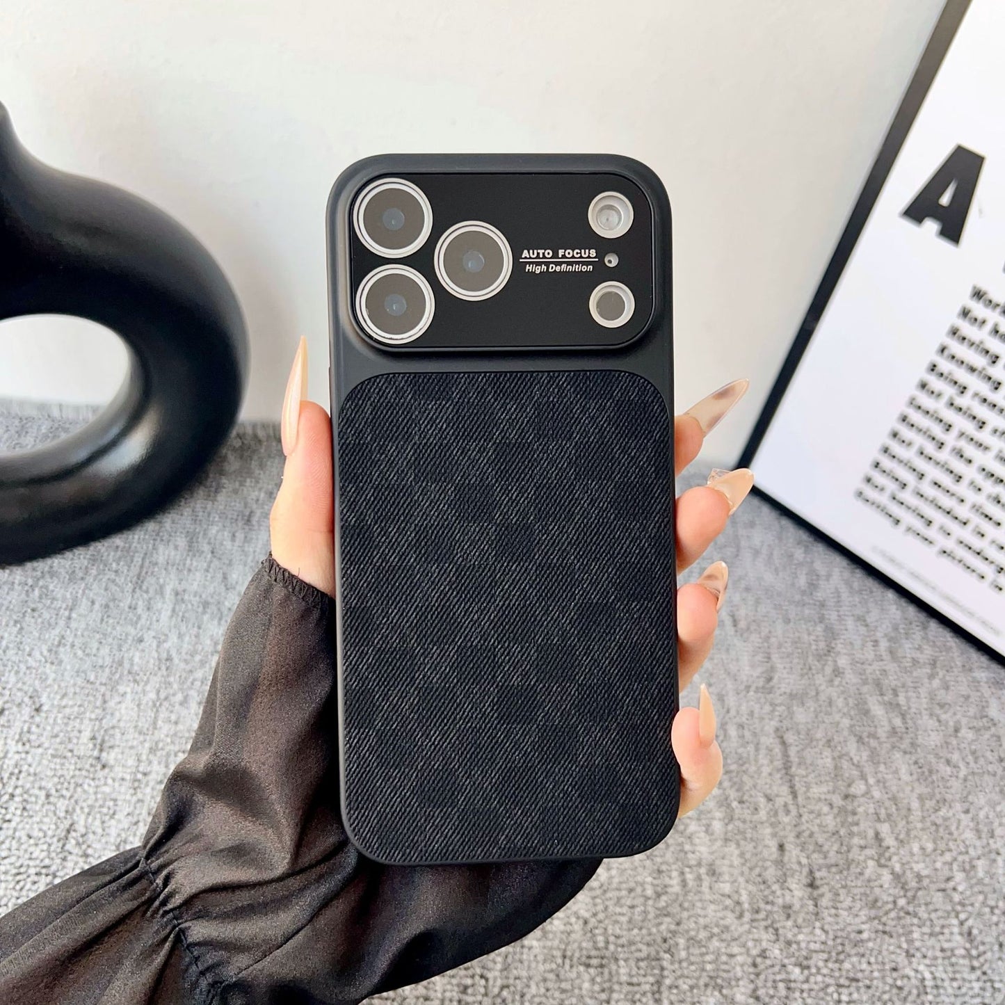 Apple Iphone Trendy Brand Plaid Pattern Phone Case (Exclusive)