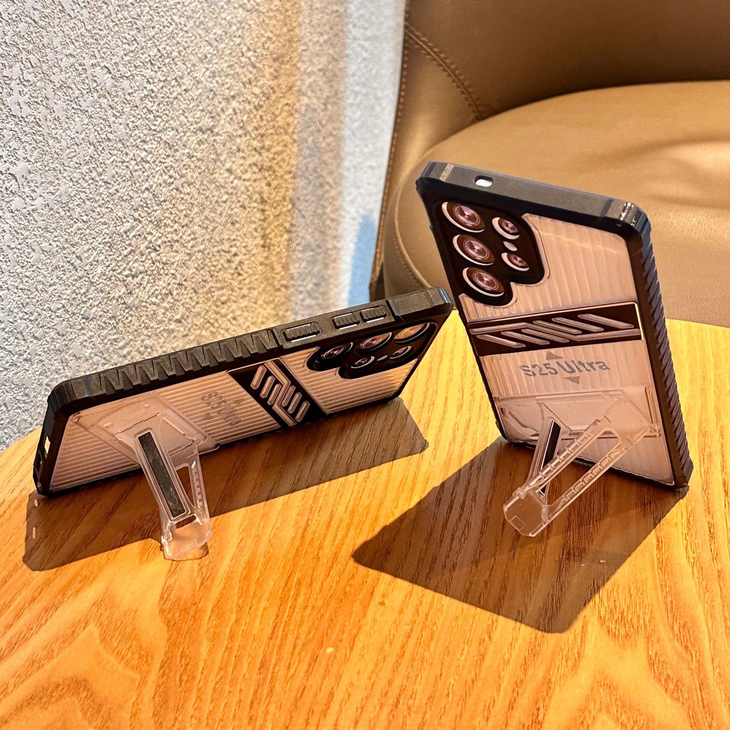 Samsung Ultra series Transparent kick stand cover (Exclusive)