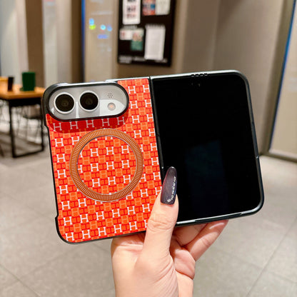 Apple Iphone Ultra series Personalized, high-end, simple solid color case with magnetic closure (Exclusive)