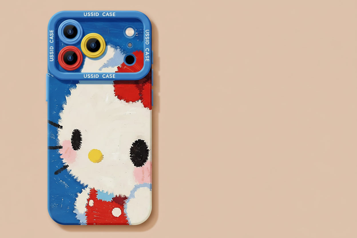 Apple Iphone New Year Big Face Cat Case Soft High Value Phone Case  (Exclusive)