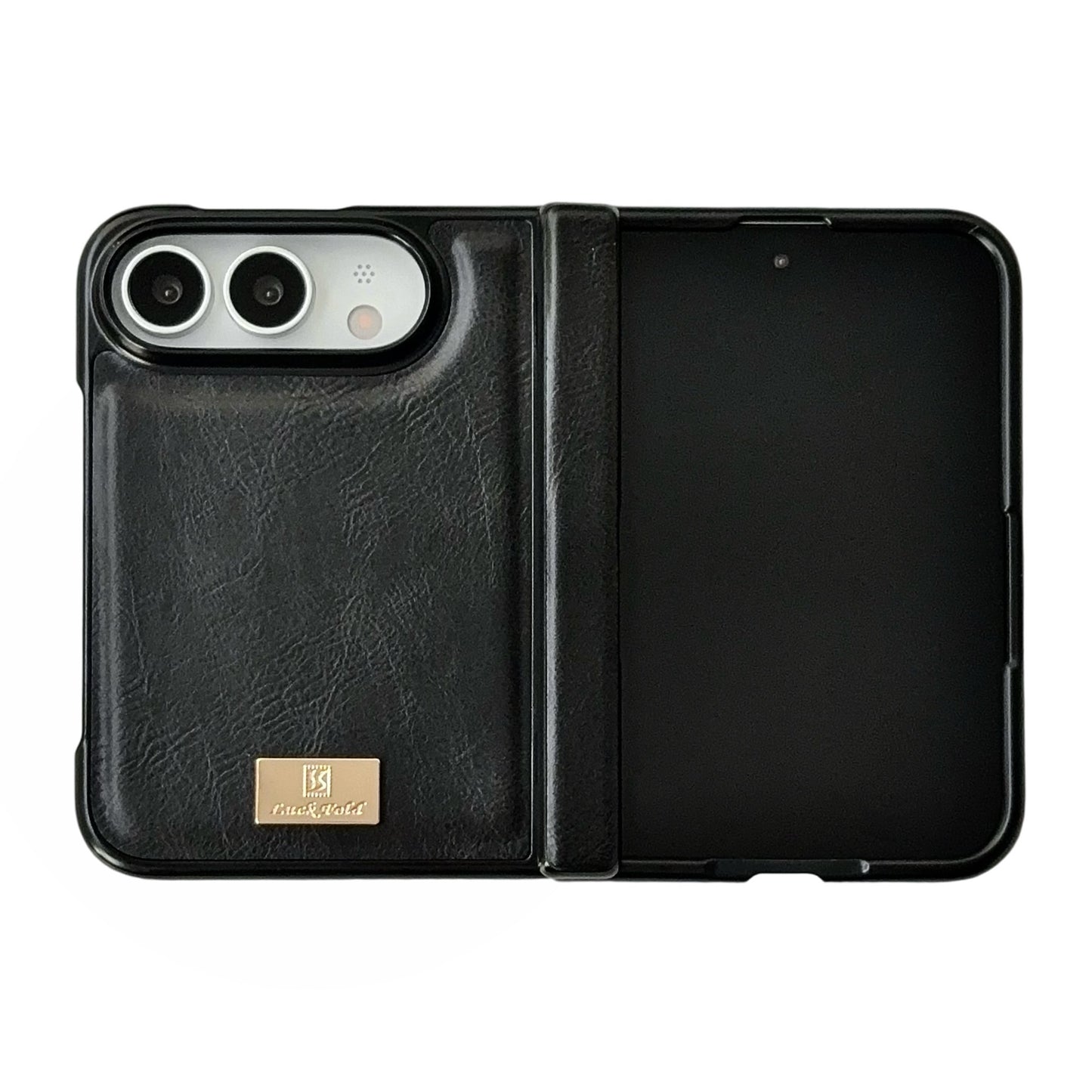 Apple Iphone Ultra Horse Pattern Magnetic Central Axis Spring Hinge Foldable Screen Protector case (Exclusive)