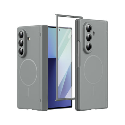 Samsung Z Fold series foldable with a skin-feel, thin magnetic closure and full coverage, including a central axis protective case (Exclusive)