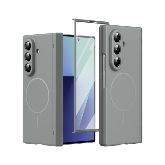 Samsung Z Fold series foldable with a skin-feel, thin magnetic closure and full coverage, including a central axis protective case (Exclusive)