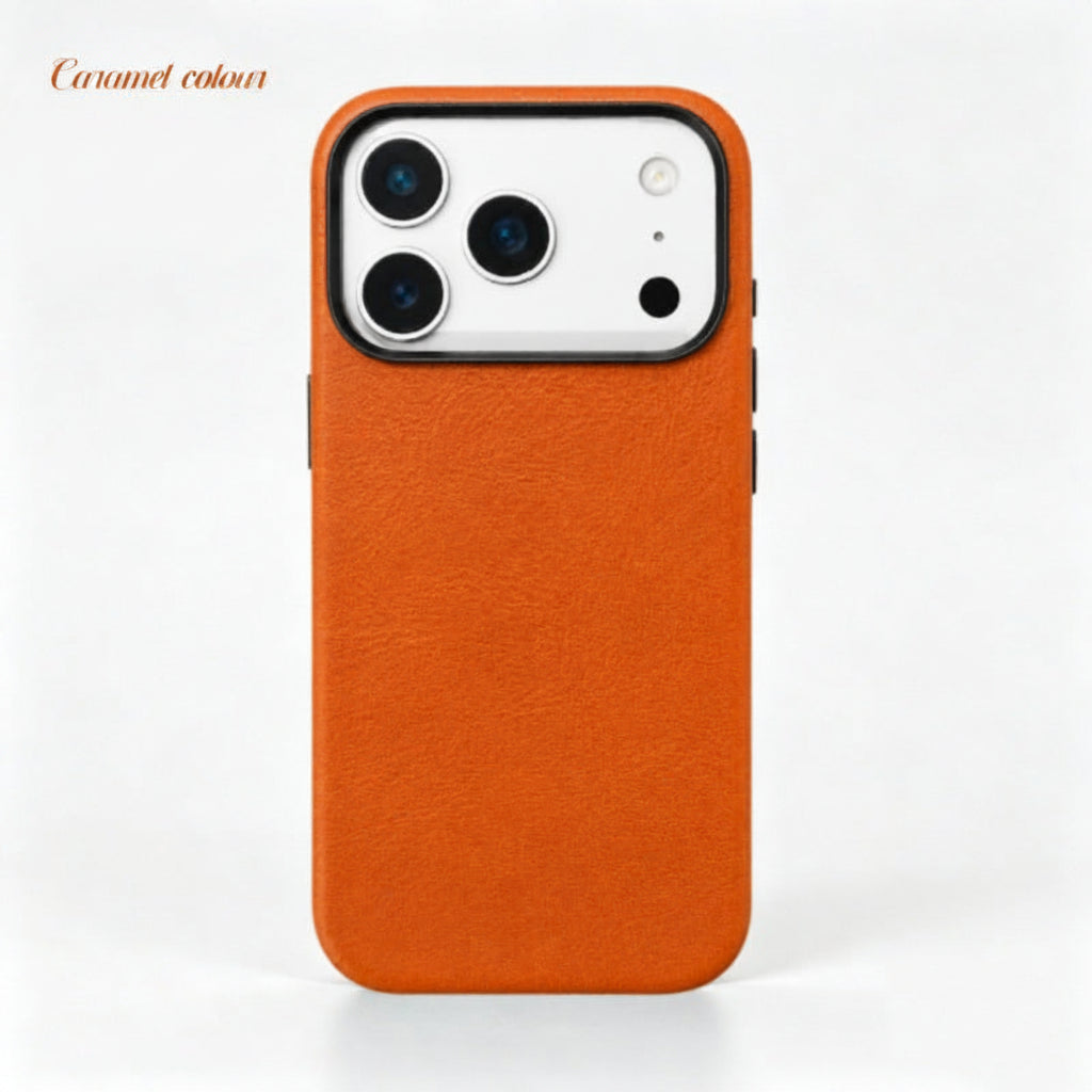 Apple iphone Genuine Leather Magnetic Full-Cover Leather Case (Exclusive)