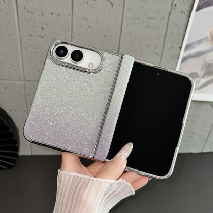 Apple Iphone Ultra gradient glitter central hinge protective case (Exclusive)