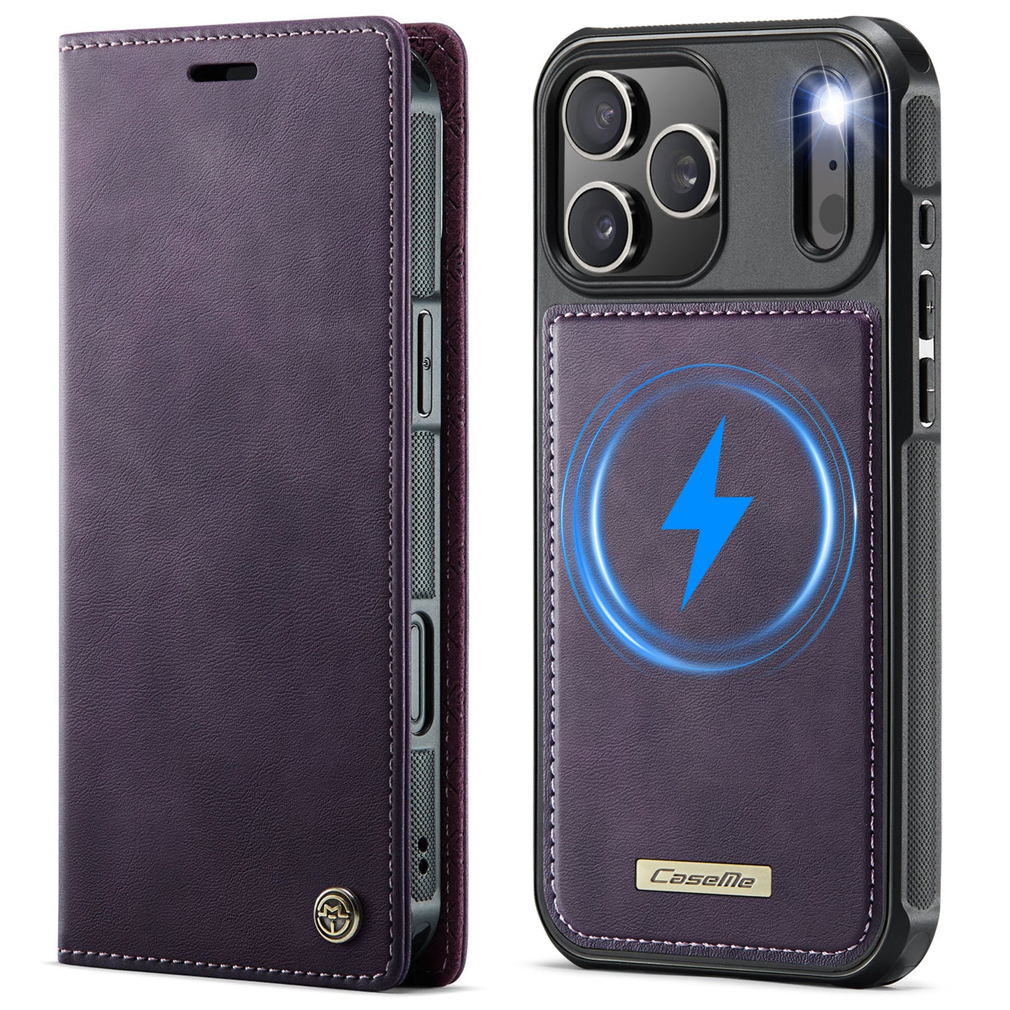 Apple Iphone Flip Magnetic Split Mobile Phone Case (Exclusive)