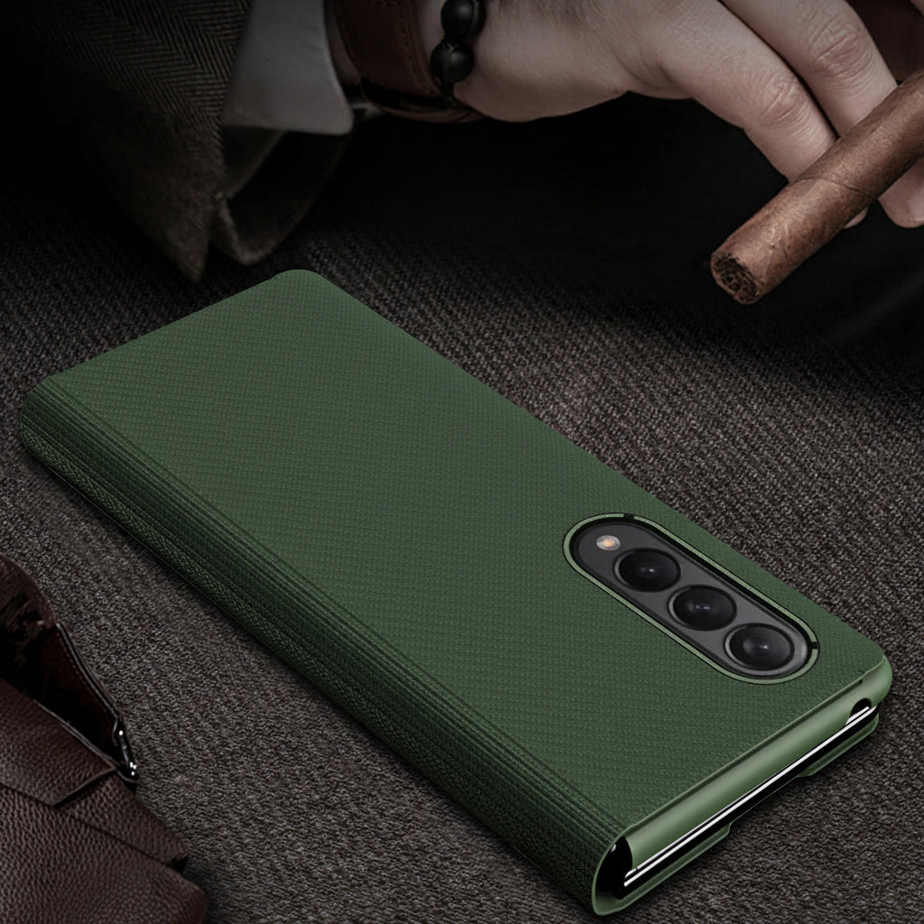 Samsung Fold series Kevlar texture flip phone case (Exclusive)