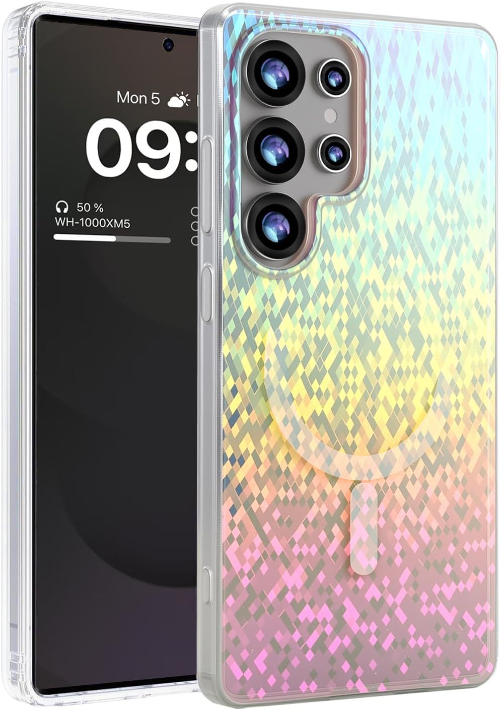 Samsung Ultra series Frosted Gradient Transparent Anti-Fall Protective Case (Exclusive)