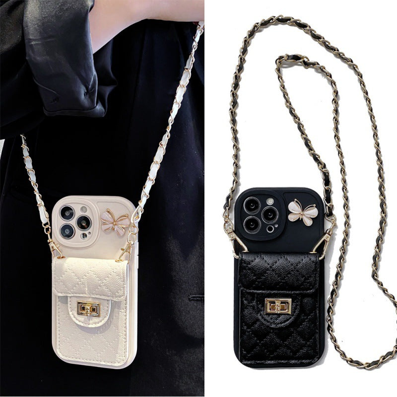 Apple Iphone Chanel Style Butterfly Card Holder Case (Exclusive)