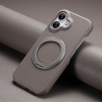 Apple Iphone series Rotating Stand Pebbled Leather Protective Cover (Exclusive)