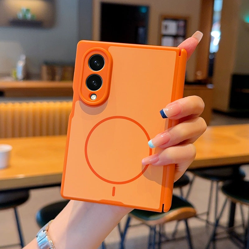 Samsung Fold series Magnetic Dual Axis Skin-Like Silicone case (Exclusive)