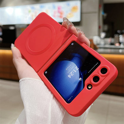 Samsung Flip series Liquid Stacked Silicone Magnetic Anti-Fall Protective Case (Exclusive)