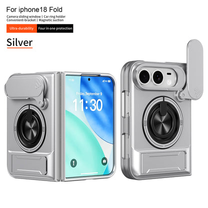 Apple iPhone Ultra Fold Shunjia sliding window Ultra stand, magnetic anti-drop phone case (Exclusive)