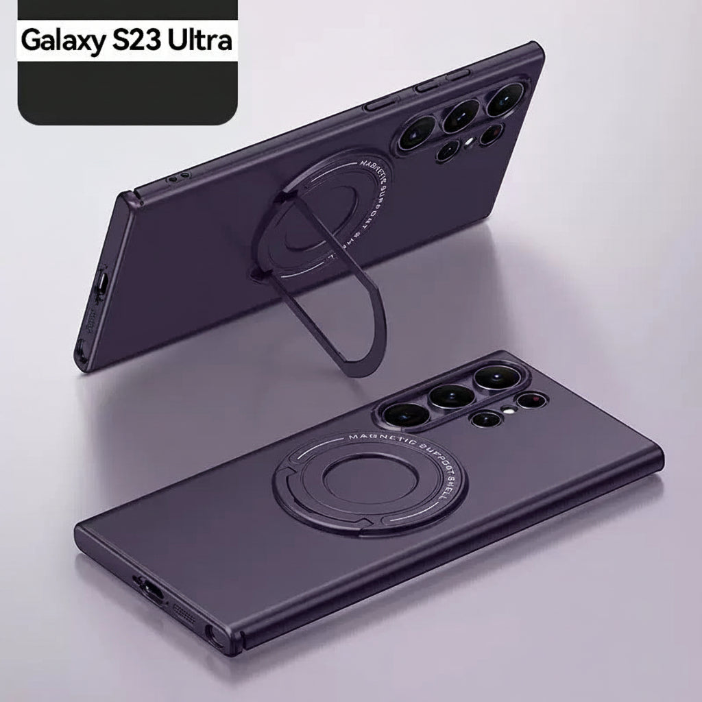 Samsung Ultra series Matte Invisible Pull-Rod Stand Magnetic Magsafe Hard Protective Case (Exclusive)