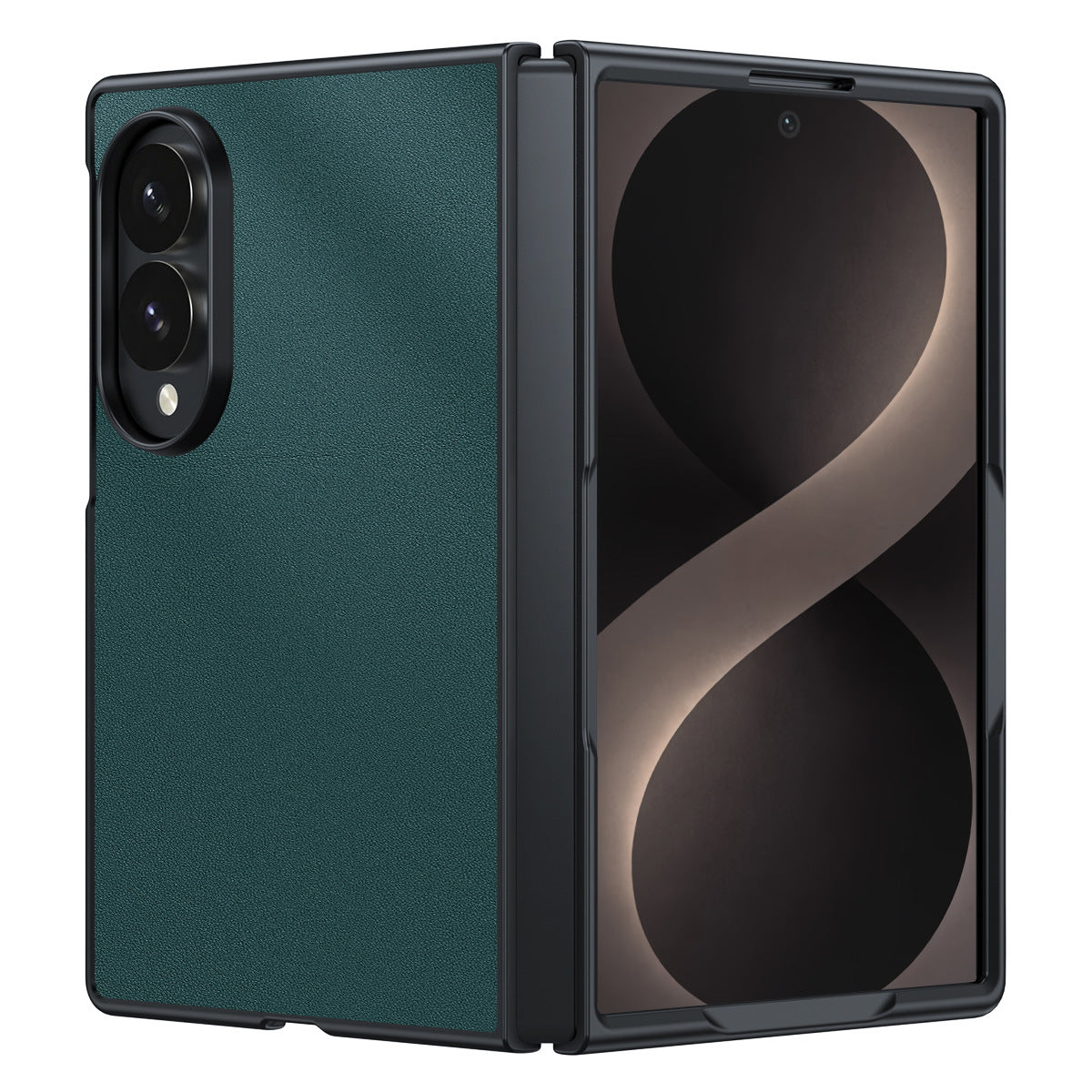 Samsung Fold Carbon Fiber Kevlar Lambskin Leather Foldable Protective Case (Exclusive)