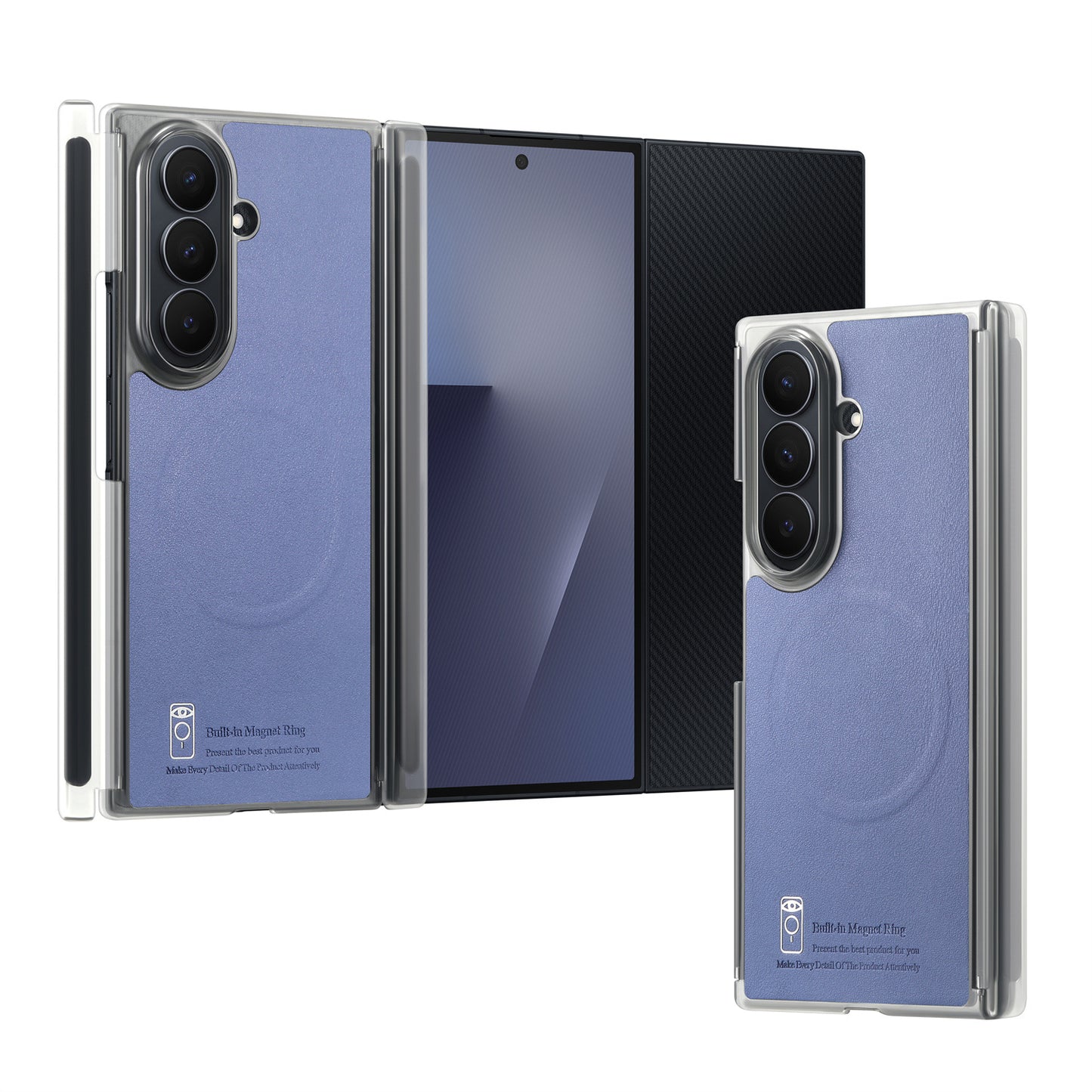 Samsung Fold series Vibrant color Trifold Magnetic Center Axis case (Exclusive)