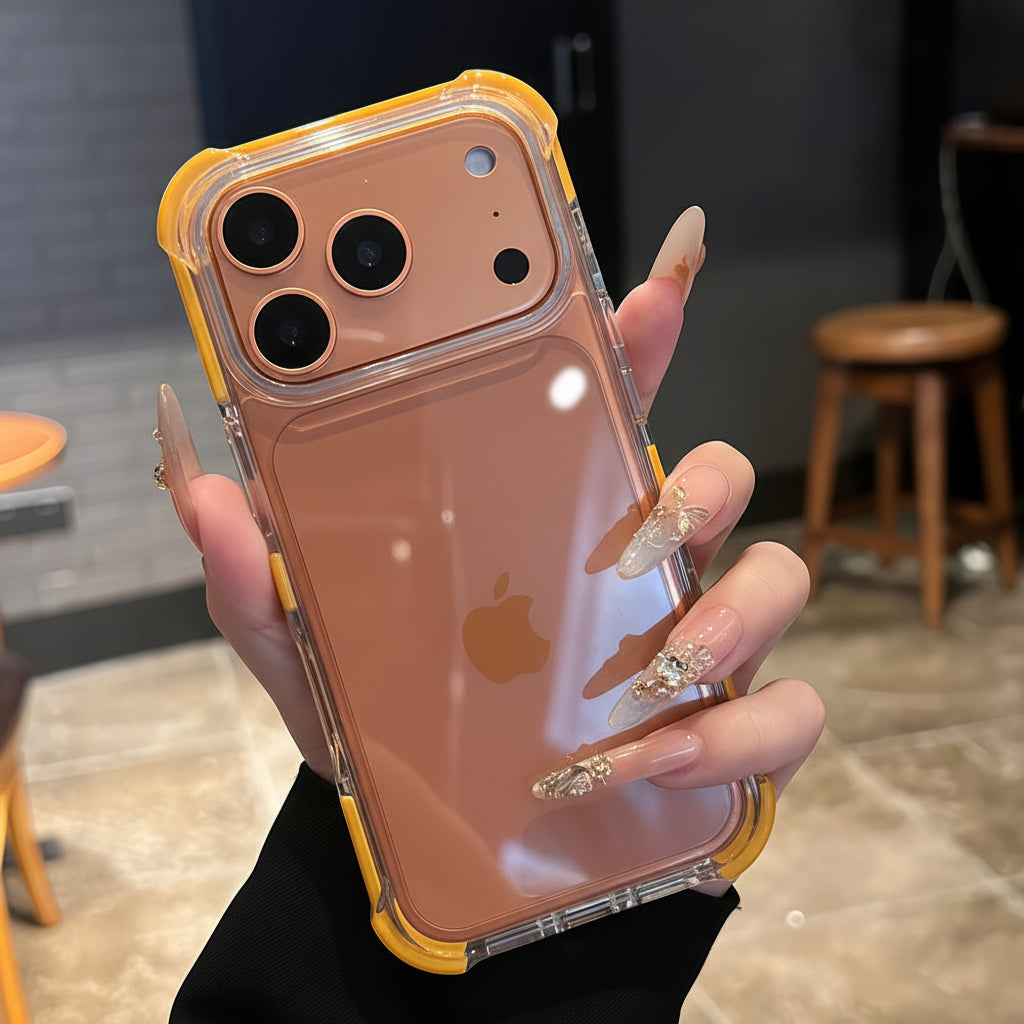 Apple Iphone series Air Bag Anti-Fall High Transparency Anti-Slip High-End Transparent Protective Case (Exclusive)