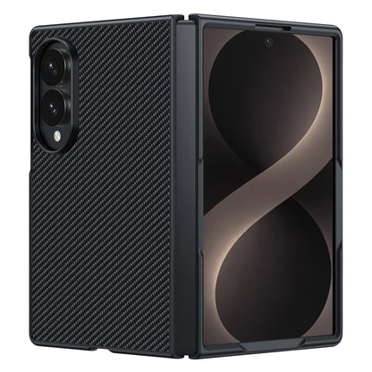 Samsung Fold Carbon Fiber Kevlar Lambskin Leather Foldable Protective Case (Exclusive)