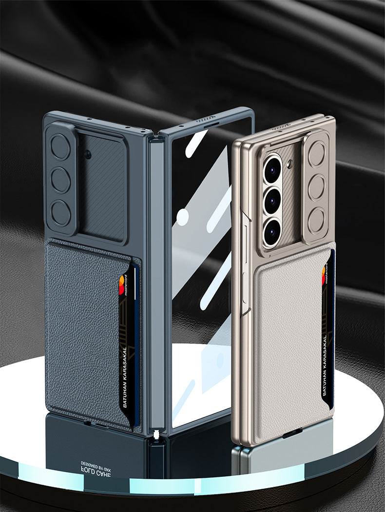 Samsung Fold card holder, sliding window lens protective case (Exclusive)