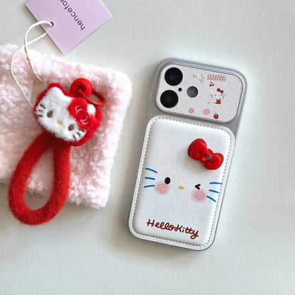 Apple Iphone Cartoon Lanyard Blush Kitty Phone Case (Exclusive)