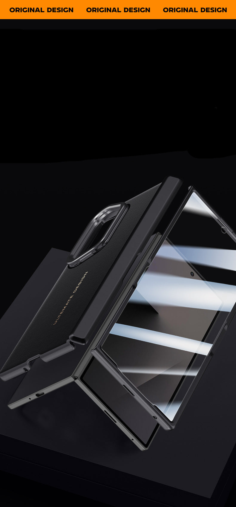 Samsung Fold series Plain Leather Phone Case (Exclusive)