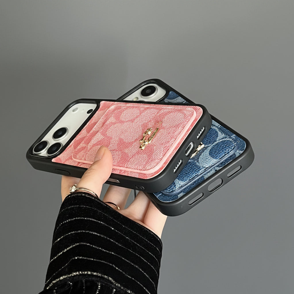 Apple iphone series Retro Denim Card Holder European and American Suitable Case (Exclusive)